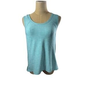 "TITLE NINE" Aqua Blue Tank Top SZ S Women's Runner Jogging Gym Workout Aerobics